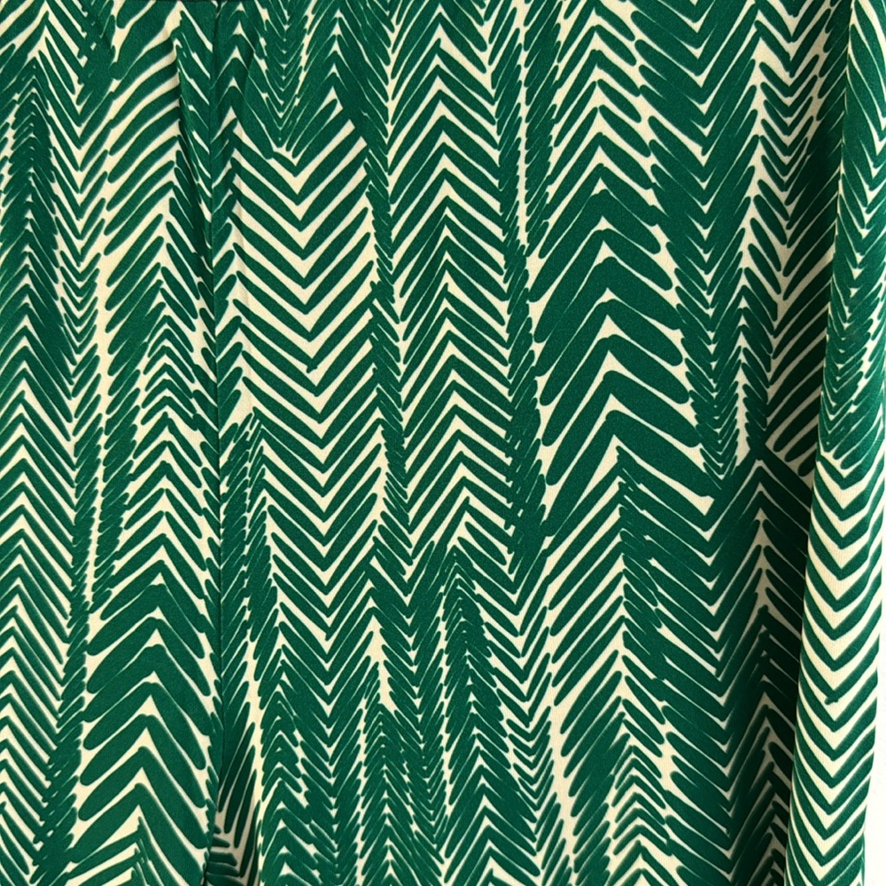 SIYU pants size 6 - FR 40 green/white